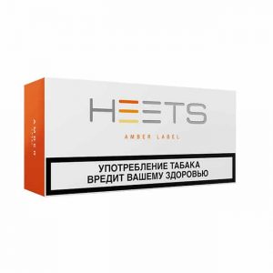 Стики IOOS Heets Amber оранжевые вкус сигарет лайт